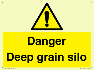 Danger Deep grain silo
